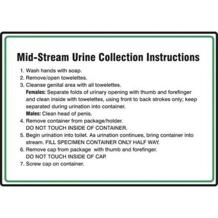 Accuform SAFETY SIGN MIDSTREAM URINE MRST543XL MRST543XL